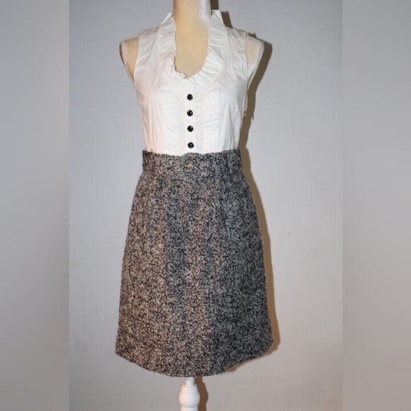 NWT Juicy Bubbly Boucle Ruffle Collar Belted Dress with mohair & alpaca size 10 - Picture 1 of 14
